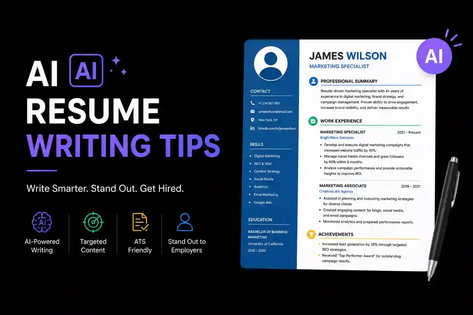 Ai resume writing tips