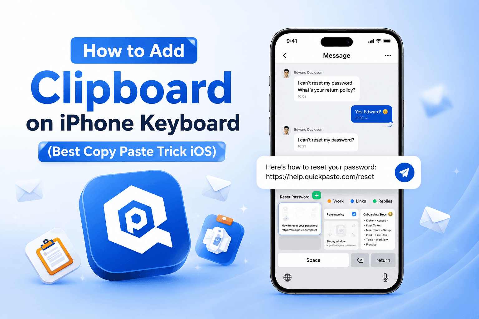 How to Add Clipboard on iPhone Keyboard (Best Copy Paste Trick iOS)