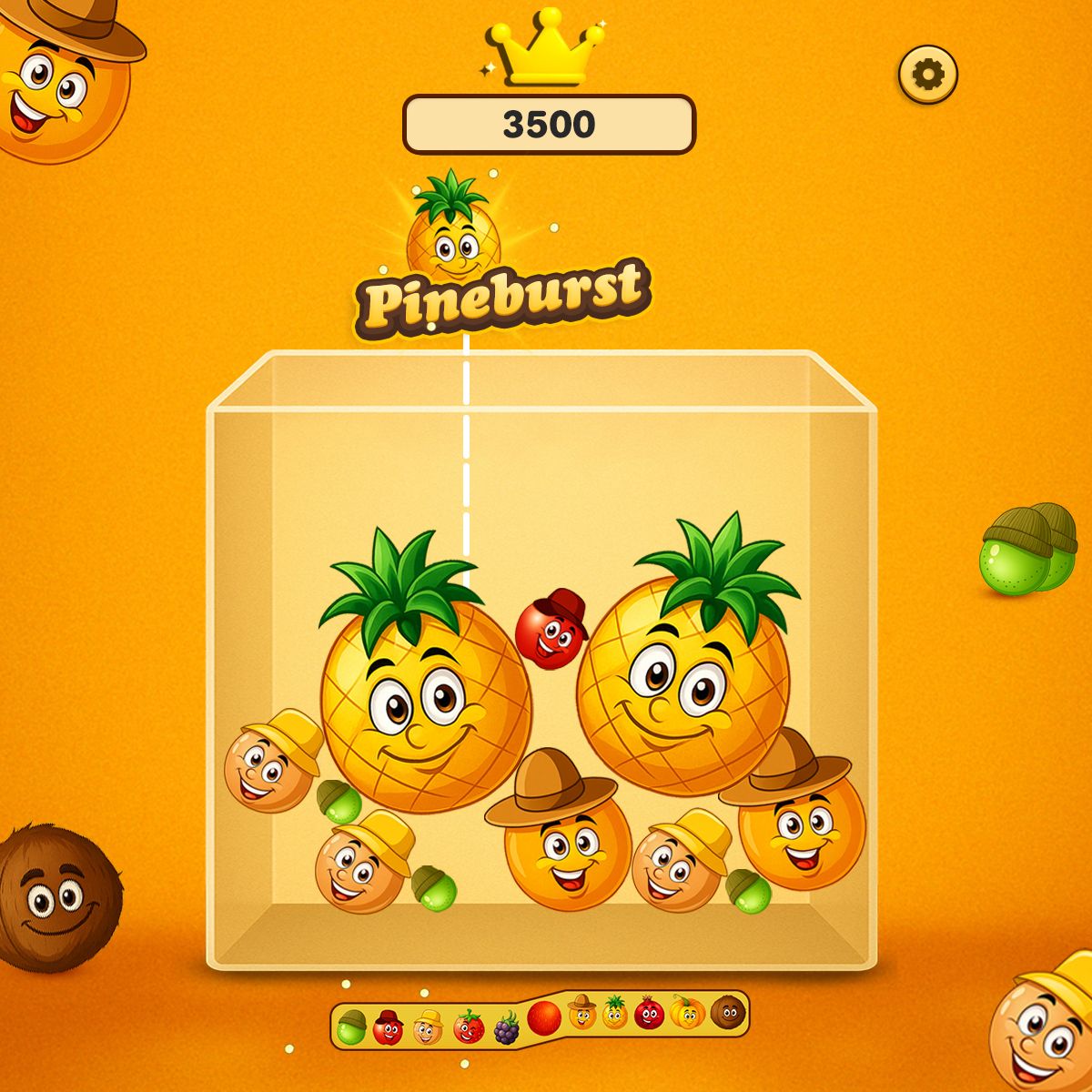 fruit merge puzzle game