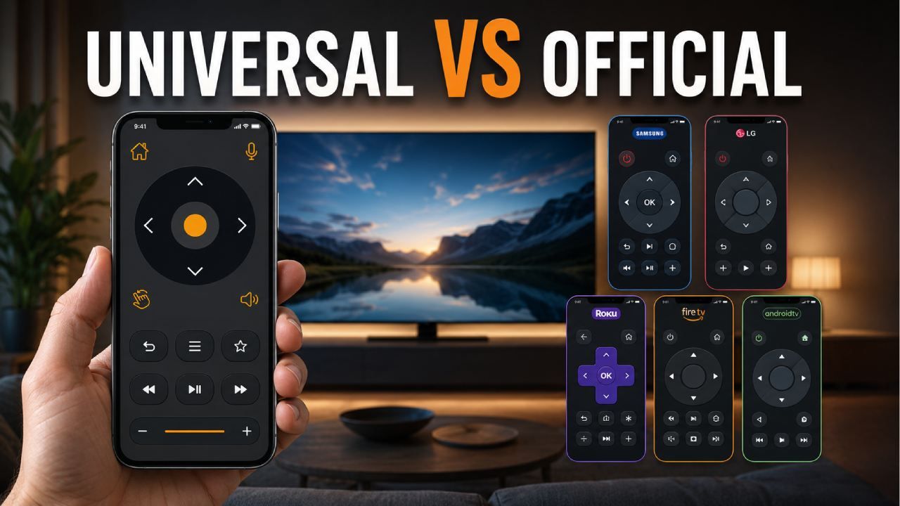 Universal TV Remote App vs Official Brand Remote Apps: Which Is Better for Samsung, LG, Roku, Fire TV and Android TV?