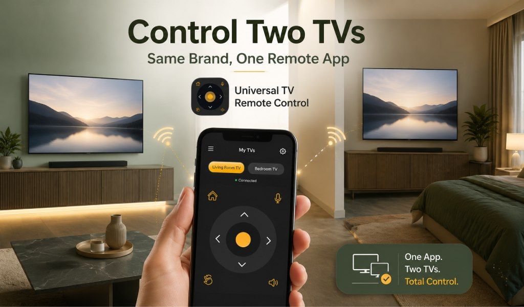 Control Two TVs with one mobile app