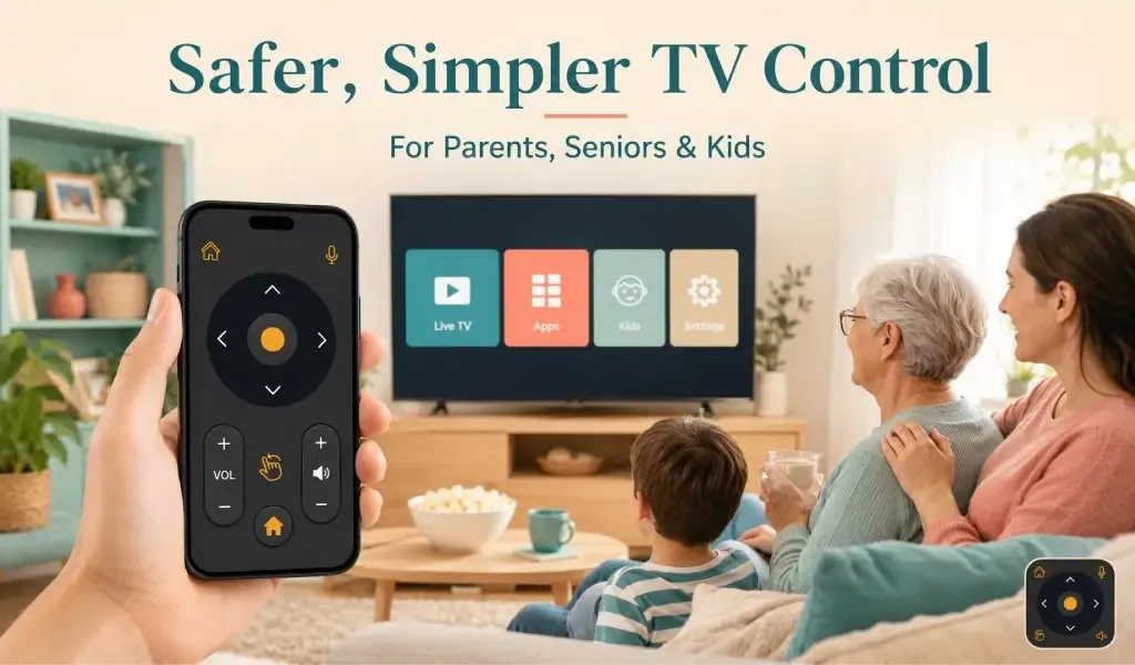 TV Remote App for Kids and Elders