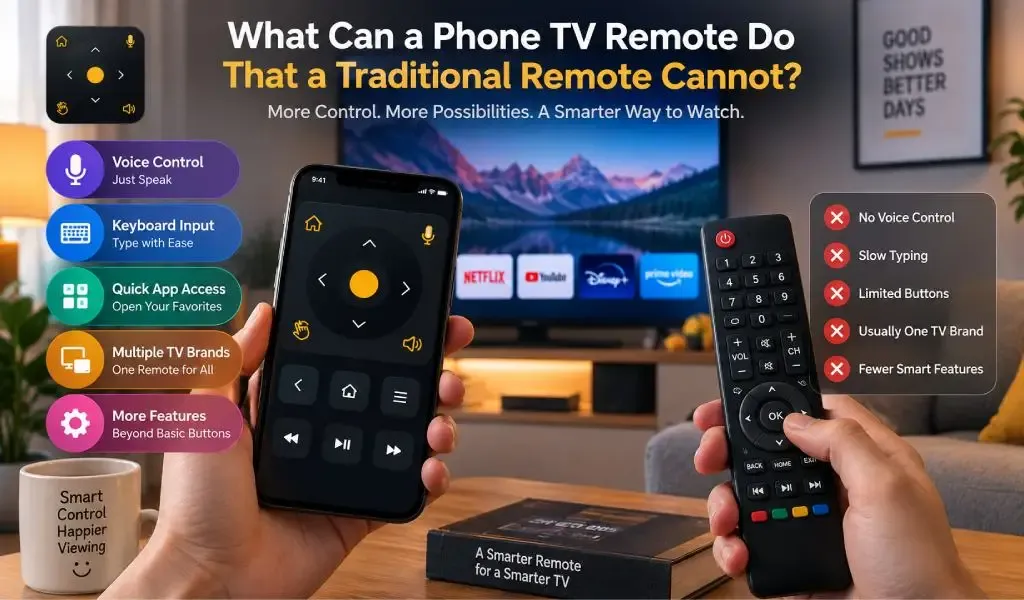 TV Remote App vs Traditional Remote