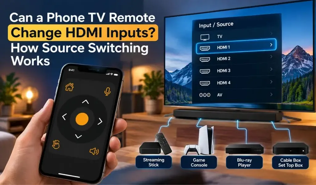 TV Remote App HDMI Settings