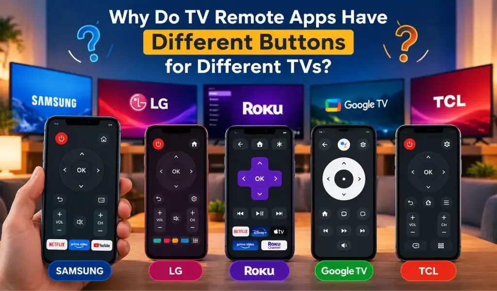 TV Remote App Buttons