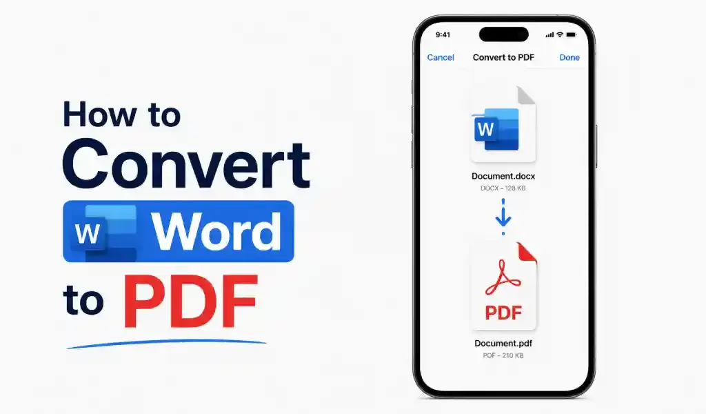 convert word to pdf