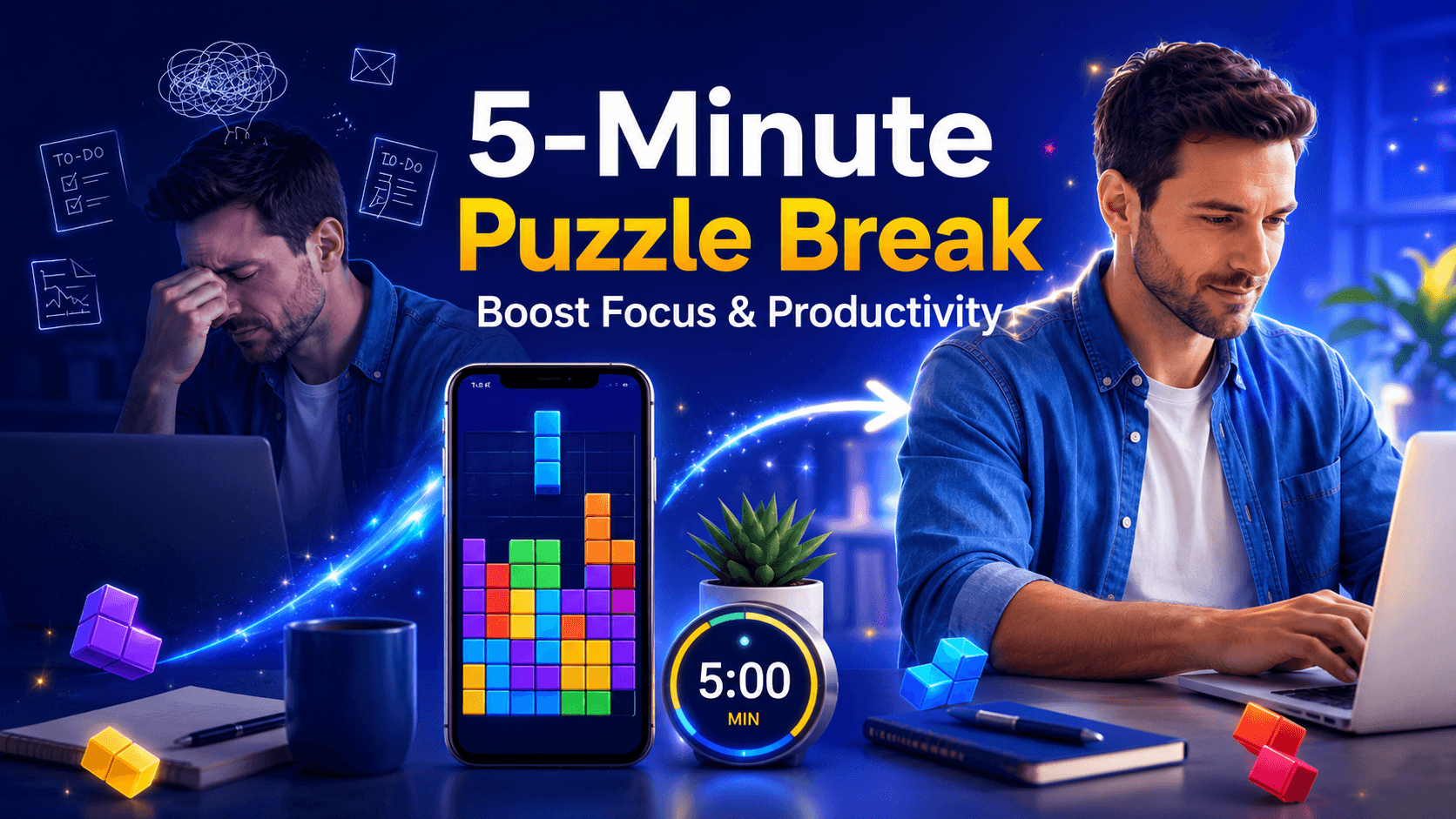 How Taking a 5-Minute Puzzle Game Break Can Actually Boost Your Focus and Productivity