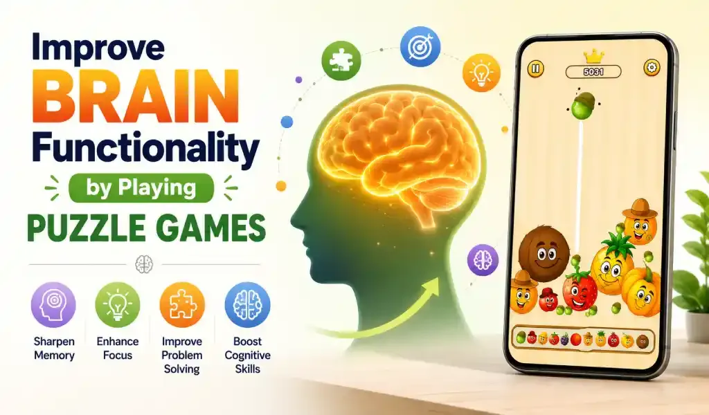 improve brain functions by playing merge puzzle games