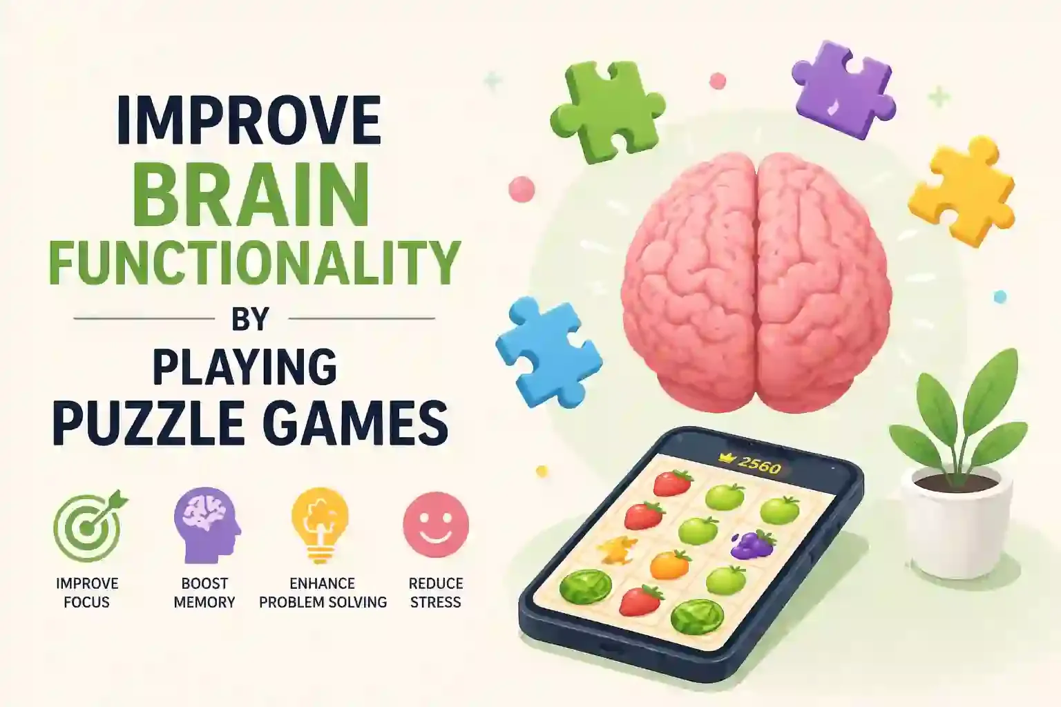puzzle game and brain functionality